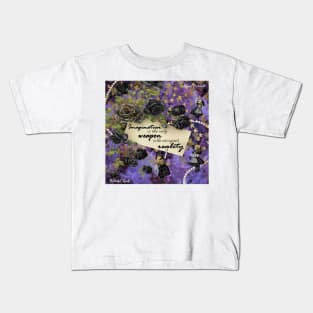 Alice in purple Wonderland Kids T-Shirt